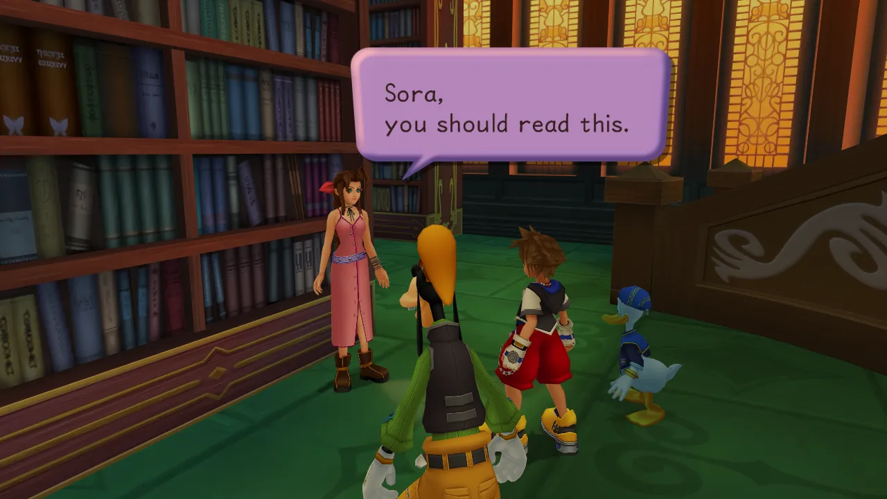 Hollow Bastion Speak with Aerith Ansem's Report 2